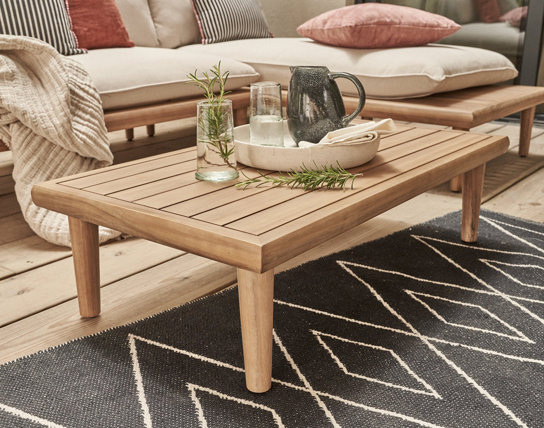 Papeete - salon bas de jardin 4 places + table – en bois d'acacia FSC® 100%